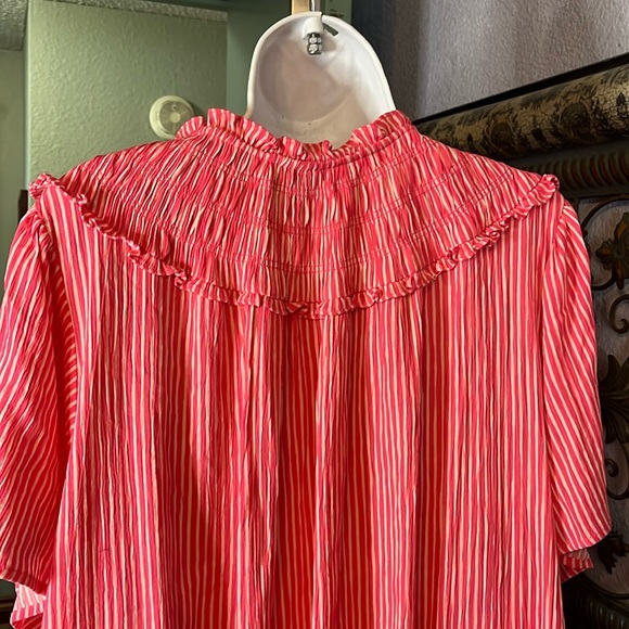 Torrid Top Red Striped Cap Sleeve NWOT Sz 5 - Picture 8 of 13